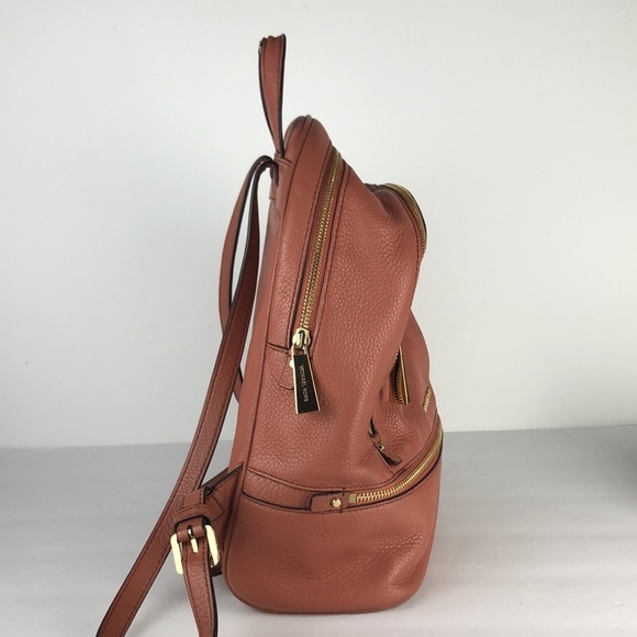 Michael Kors Rhea Medium Leather Designer Chic Fashionable Backpack MK - Picture 5 of 16